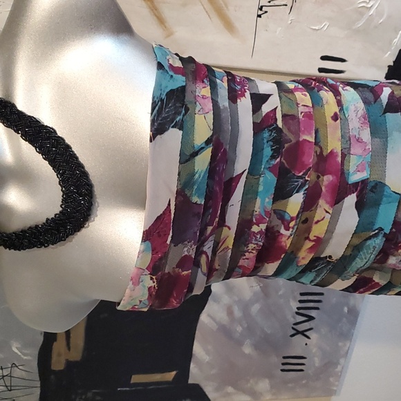 BCBG Maxazria Dharma Dark Iris Combo Maxi Gown - Picture 4 of 14